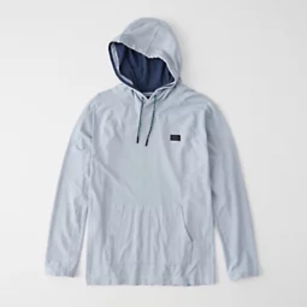 Abercrombie & Fitch Light Blue Hoodie